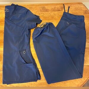 Women's Navy Blue Scrub Set